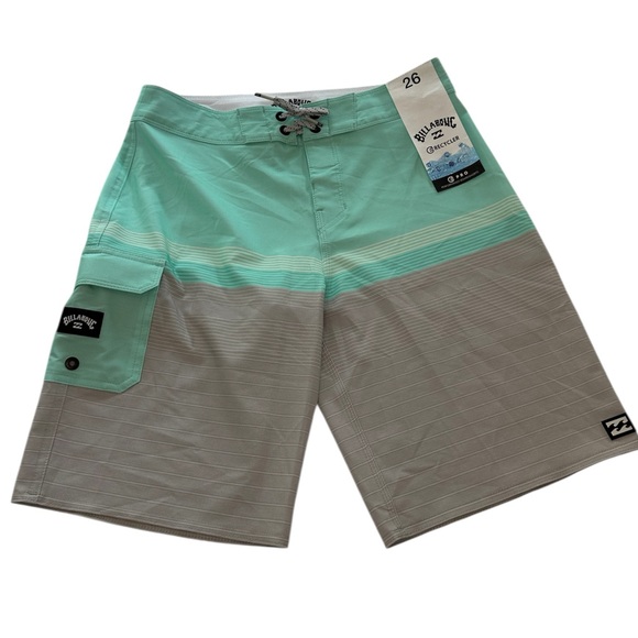 Billabong Recycler All Day Pro Boardshorts Swim Trunks NWT Boys Size 12 Waist 26 - Picture 1 of 10
